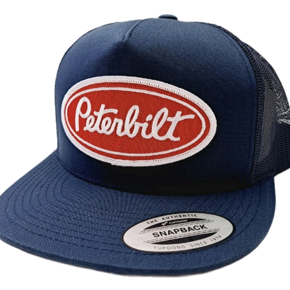 Peterbilt Retro Vintage Style Patch Trucker Hat Cap 379 Style Long Haul Driver T